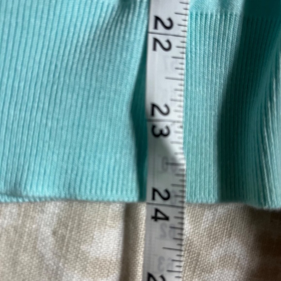 Vintage Escada Sleeveless Top with Chain Neckline, Aqua / Turquoise, Small - Picture 8 of 10